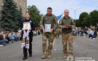 У Малині в останню путь провели майора поліції Юрія Гулька, який загинув на Донеччині