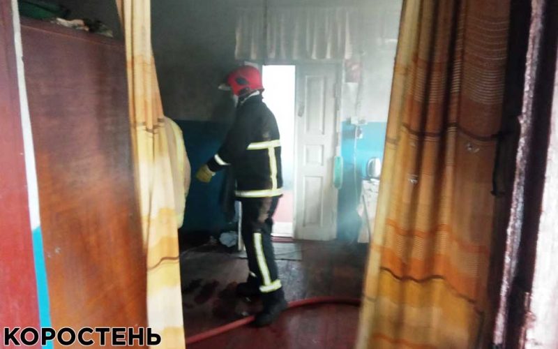 В Коростенському районі під час ліквідації пожежі виявили тіло