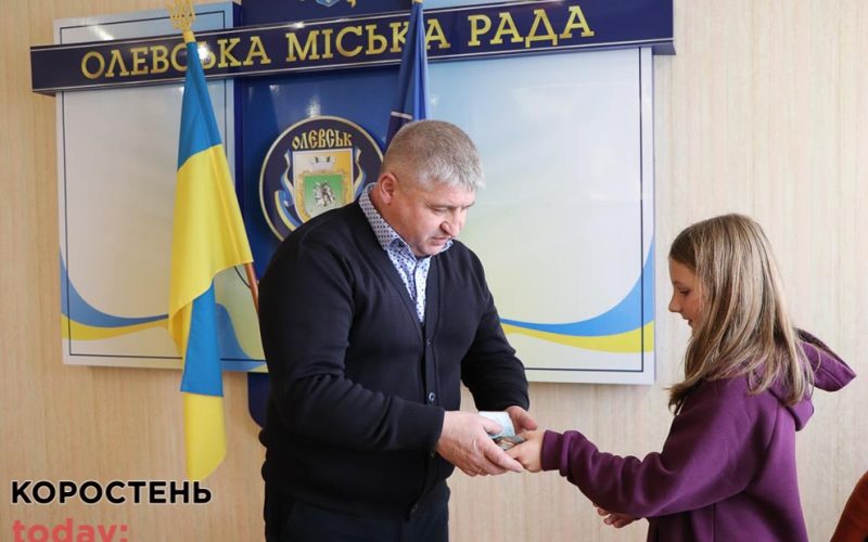 Дві юні олевчанки за 5 днів зібрали 3 тис. грн для ЗСУ